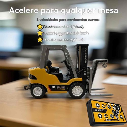 Metal Empilhadeira com controle remoto miniatura