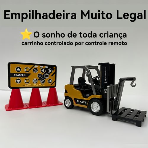 Metal Empilhadeira com controle remoto miniatura