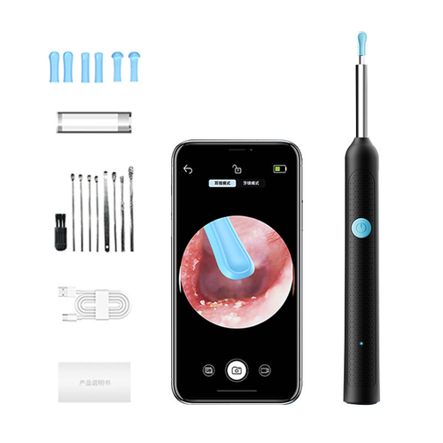 WIFI Electric Ear Cleaner Send 9 Accessories Ear Cleaner Machine IP67 Ear Cleaner with Camera