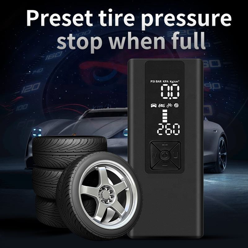 YP003 Best Selling Wireless Smart Tire Inflators Lightweight Electric Fast Pumping Portable Air Pump with 8000mAh