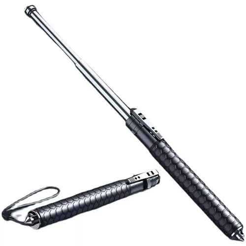 Solid retractable baton, Hummer baton, self-defense weapon, legal car-mounted anti-assault gadget, portable self-protection tool.