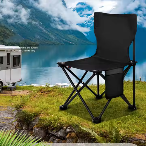 S Size Lightweight Portable 600D Fabric Camping Chair Folding Metal Beach Fishing Travel Chairs Iron for Park Use