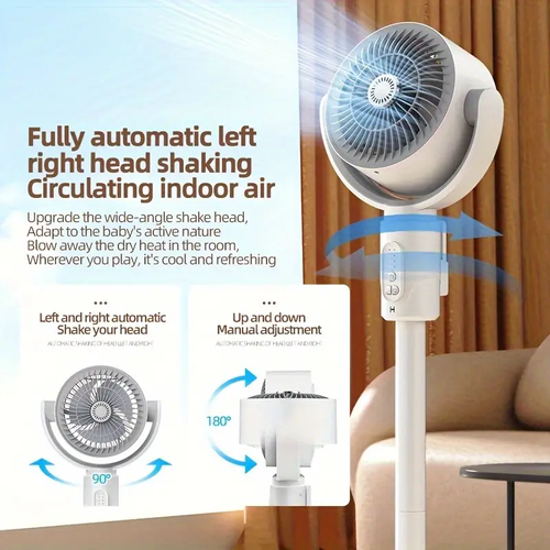 3D Air Circulation Floor Fan with Remote Control
