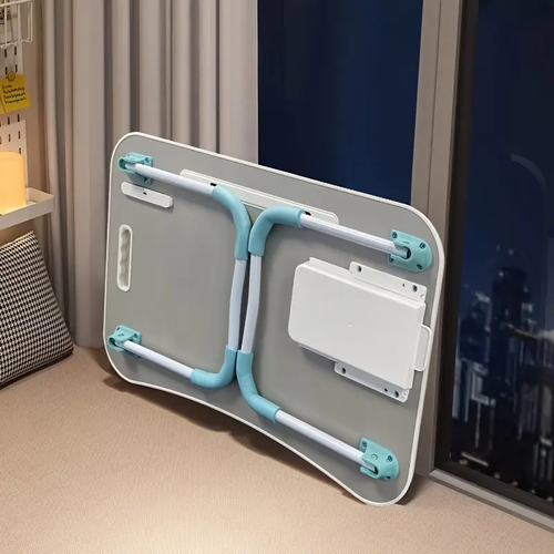Movable Bedside Desk - Foldable Dormitory Table & No-Assembly Computer Desk