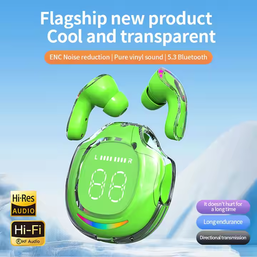 New Bluetooth (Earbuds) with Ultra-Long Battery Life, Xiaojingcai Generation 3 & Digital Display
