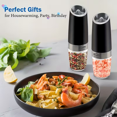 Battery-operated Salt and Pepper Grinder Set (2-Pack)