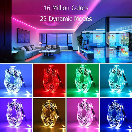 color-changing LED strip mood light
