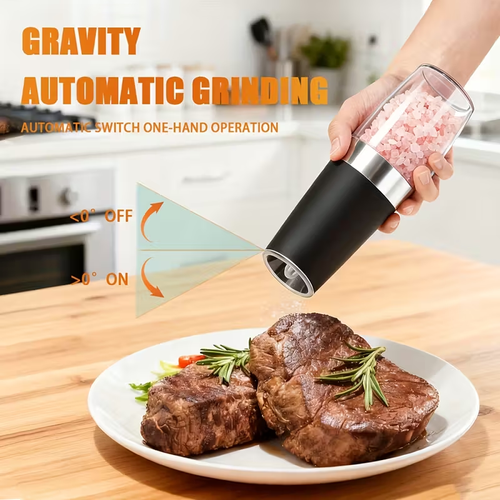 Battery-operated Salt and Pepper Grinder Set (2-Pack)