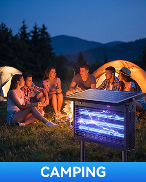 🔥Hot Seller🔥 COD！Cross-Border Solar Mosquito Killers: Wholesale of Waterproof, Plug-in Fly Killers for Orchards, Bed-and-Breakfasts, Gardens, and Outdoor Spaces