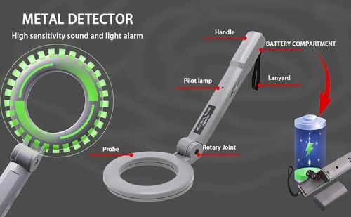 🔥HOT SALE🔥 COD！Metal Detector Professional Gold Detector for Treasure Hunt Waterproof 10 Search Coil with Intuitive LCD Display Foldable Metal Detectors High Accuracy Adjustable Metals Detectors