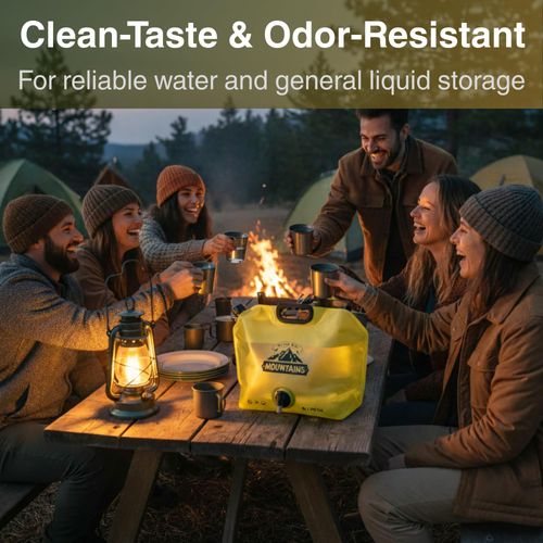🔥Hot Seller🔥 COD！Outdoor Portable Folding Water Bag, Large Capacity, Thickened Material, Camping Water Storage Bag, Plastic Water Bag for Car Travel