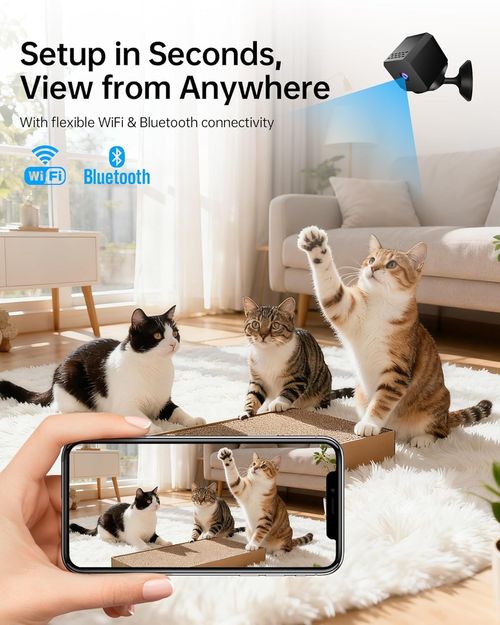 🔥Hot Seller🔥 COD！F1 HD Camera: Versatile Wireless Camera with Wi-Fi & Bluetooth – Suitable for Indoor Home Monitoring, Outdoor Sports, and Cross-Border Use.