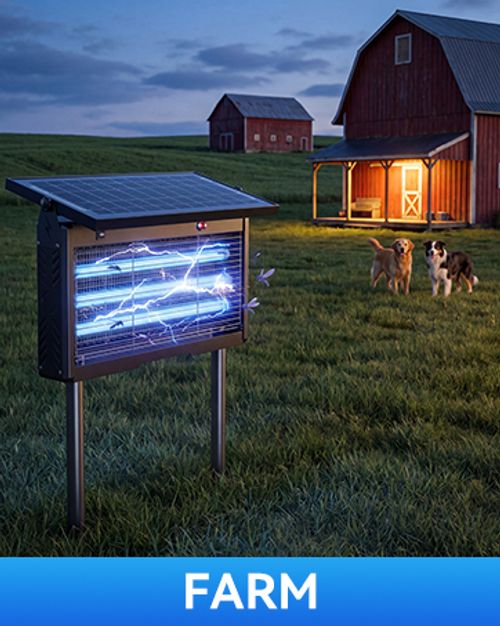 🔥Hot Seller🔥 COD！Cross-Border Solar Mosquito Killers: Wholesale of Waterproof, Plug-in Fly Killers for Orchards, Bed-and-Breakfasts, Gardens, and Outdoor Spaces