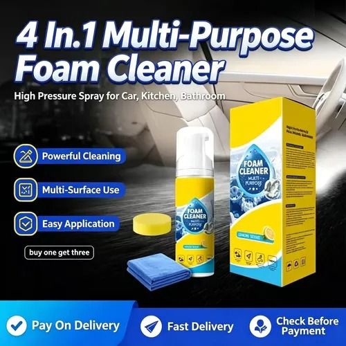 🔥Hot Seller🔥 COD！Cross Border Multi  Purpose Foam Cleaner  Powerful Stain Remover for Car Interiors and Leather Seats   Specially Formulated for White Sneakers