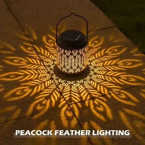 🔥Hot Seller🔥 COD！Cross-Border Solar-Powered Outdoor Wall Lamps: Projection Lamps Featuring Mandala, Sunflower, and Peony Designs for Exterior Walls