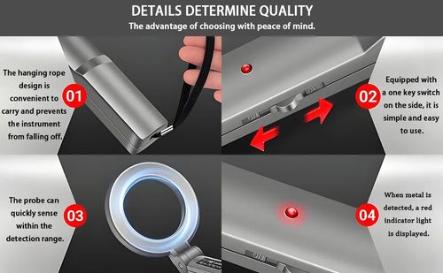 🔥HOT SALE🔥 COD！Metal Detector Professional Gold Detector for Treasure Hunt Waterproof 10 Search Coil with Intuitive LCD Display Foldable Metal Detectors High Accuracy Adjustable Metals Detectors