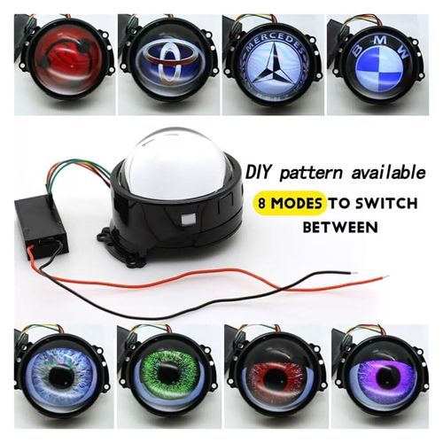 🔥Hot Seller🔥 COD!  Devil's Eye LED Dynamic Car Lights - Devil's Eye Headlights, Color-Adjustable, Wi-Fi Controlled, 12V (Multi-Color Mode, 2-Pack)