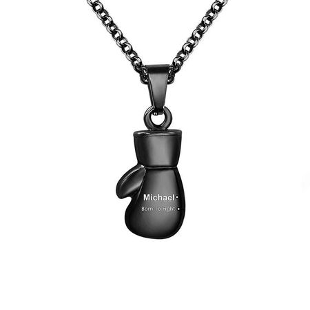 Custom-Boxing Glove Necklace – Personalized Strength Pendant for Fighters-everydaybliss
