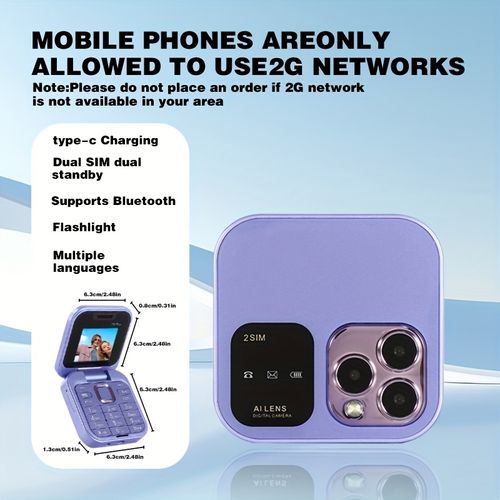 i16pro Mini Flip Phone