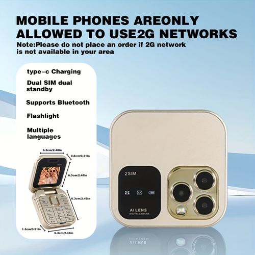 i16pro Mini Flip Phone