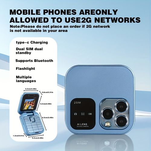 i16pro Mini Flip Phone