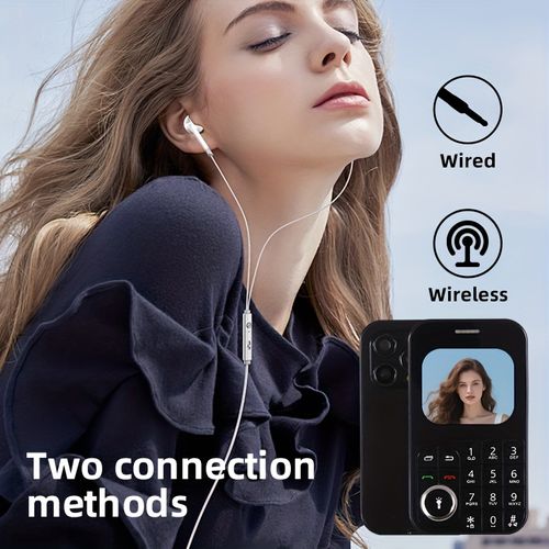 v9 Mini Phone with 2G Network, Quad-Core Processor, Dual SIM Slots, Front Camera, Ideal for Daily Basic Needs, Travel Companion, Simple Design, High Reliability, 2025 New Model Functional Mini Phone