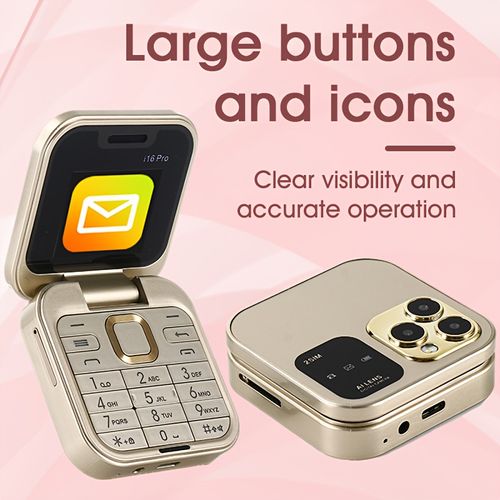 i16pro Mini Flip Phone