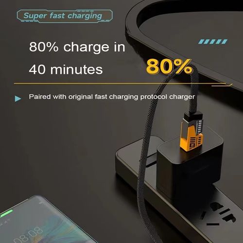 65W Mobile Phone Data Cable Fast Charge Line (Type-C)