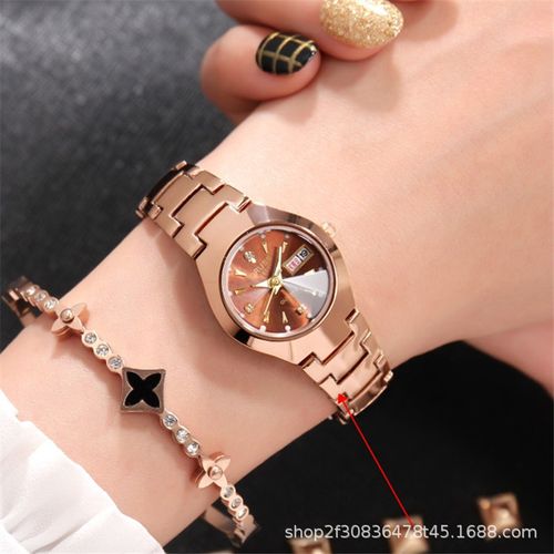 Women's Double Calendar  Fashion WristWatch(Rose Gold)