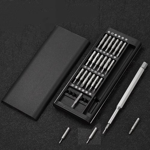 24 in 1 Steel Handle Plain Finish Multipurpose Screw Driver Kit for DIY Home & Computer Repair