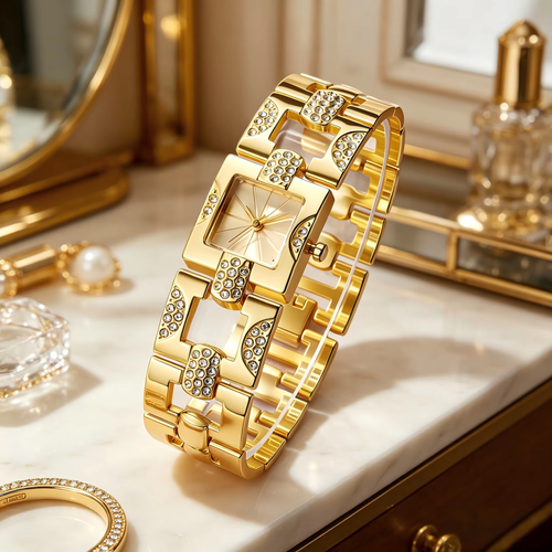 Women's  Square Diamond Bracelet Watch