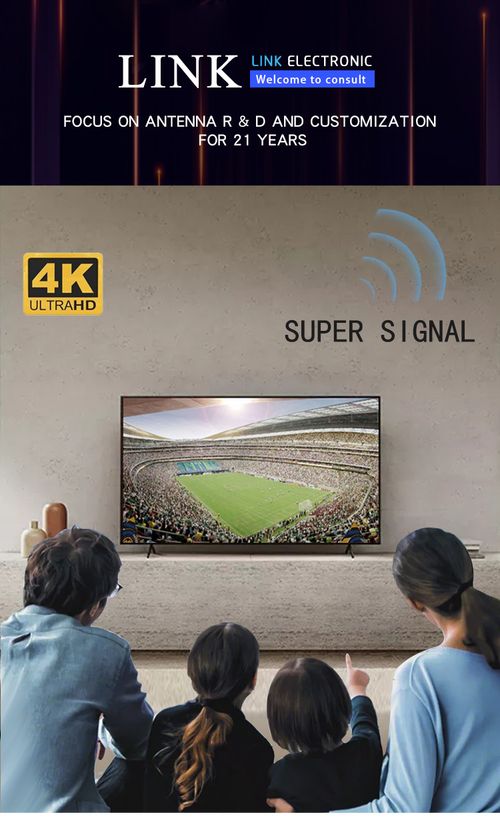 HDTV cable antenna 4K  (5G chip, can be used worldwide)