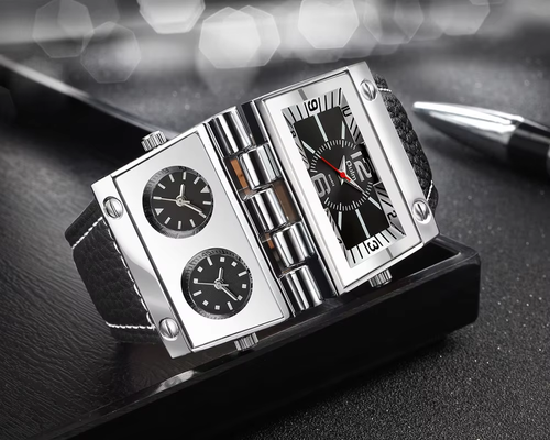 Classic Men's Dual Display Business wristwatch