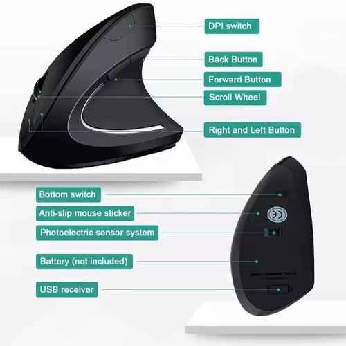 Vertical Mouse Ergonomic 2.4GHz Wireless  Mice