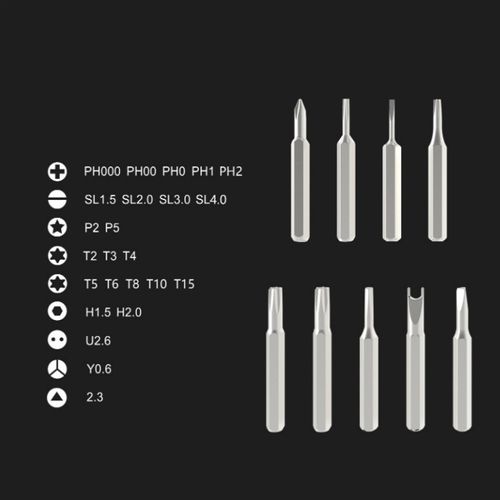 24 in 1 Steel Handle Plain Finish Multipurpose Screw Driver Kit for DIY Home & Computer Repair
