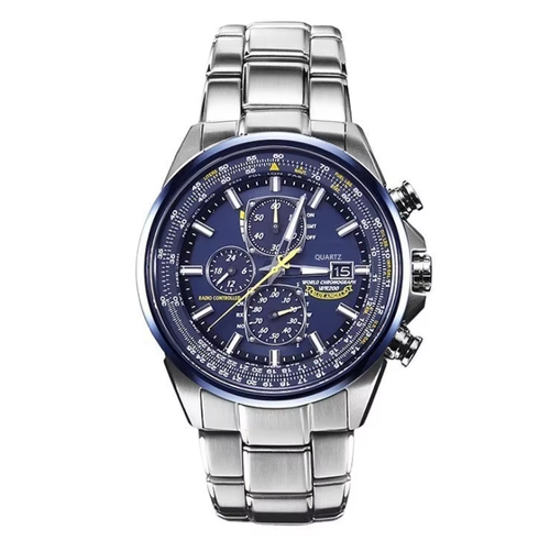 Men's Fashion Luxury Multi-functiona Six-pointer Steel Band Quartz Watch