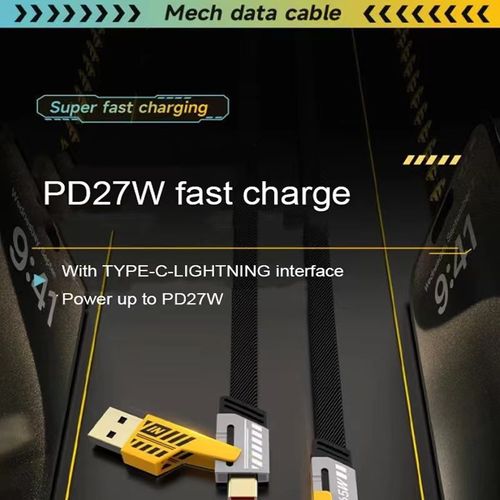 65W Mobile Phone Data Cable Fast Charge Line (Type-C)