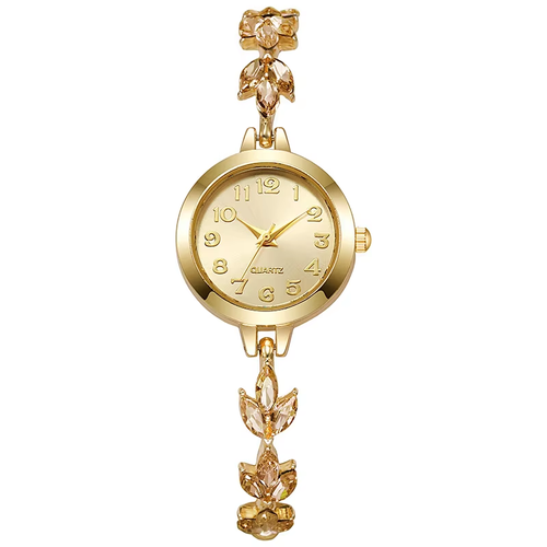 Luxury and Minimalist Women's Leaf Bracelet Watch