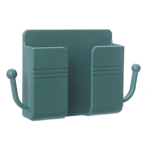 Hot selling bedside rack wall mounted storage box mobile phone holder sticky mobile phone charging holder remote control storage box