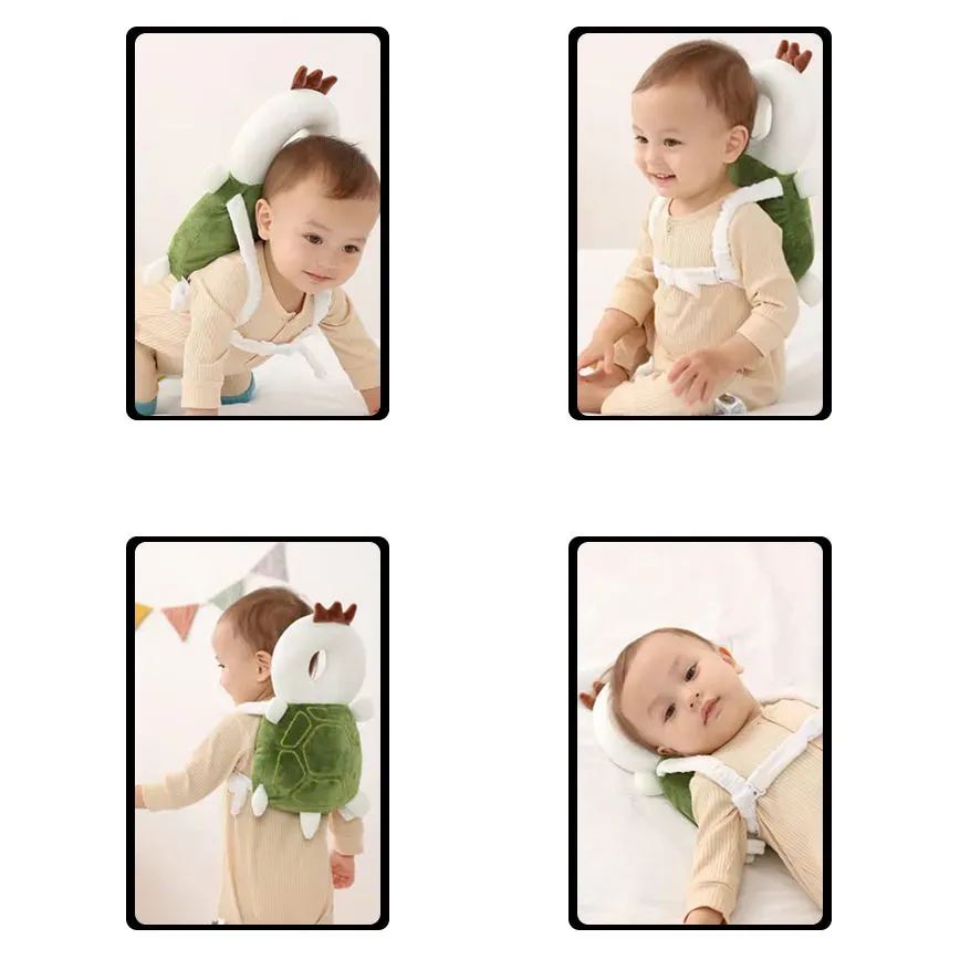 Protect Your Baby's Head! 👶 Breathable Anti-Fall Head Protection Backpack - Soft Safety Pillow for Learning to Walk & Crawl