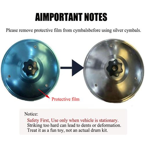 Car Crash Cymbal, Car Cymbal Air Vent, Car Drum Cymbal Air Vent, Make Your Driving More Fun, Easy Installation And Rugged, Suitable For All Types Of Vehicles