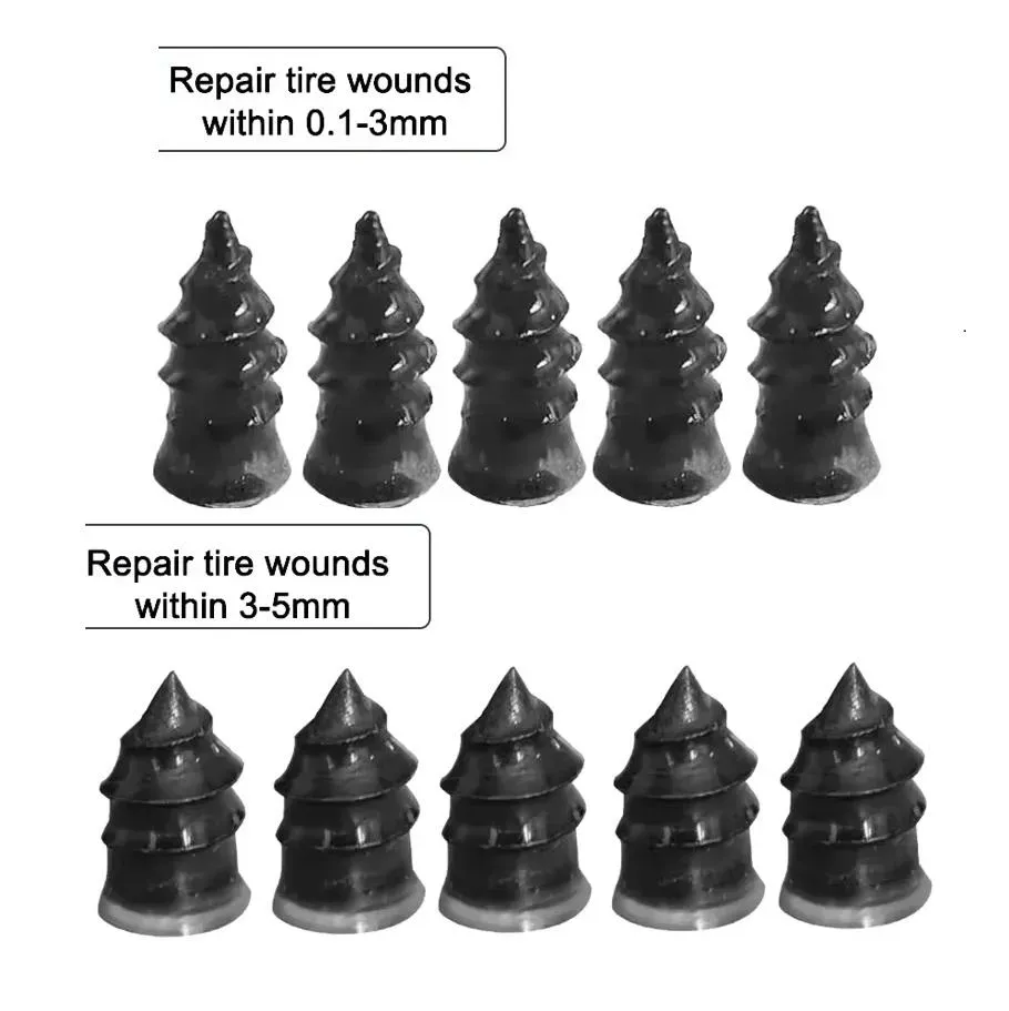 (100PCS 1SET)Vacuum Tyre Repair Nail Tire Puncture Screws Motorcycle Fitting Set Tubeless Wheel Repairs Punctures Kit for Car