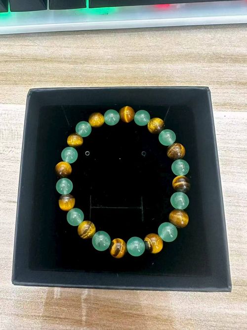 Money Wealth Success Bracelet Pure natural stone Green AventurineTiger Eye Attract Wealth Crystal Bracelet Prosperity Money Bracelet