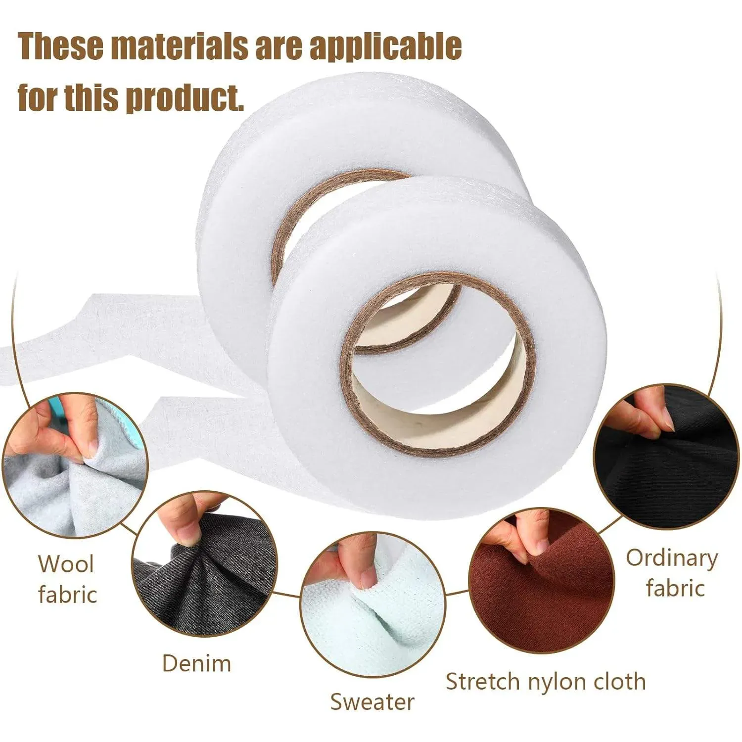 Iron-on hot melt double-sided adhesive tape roll accessories