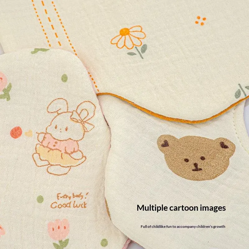8pcs Floral Print Pure Cotton Newborn Fabric, 100% Cotton, Baby Supplies, Baby Bib