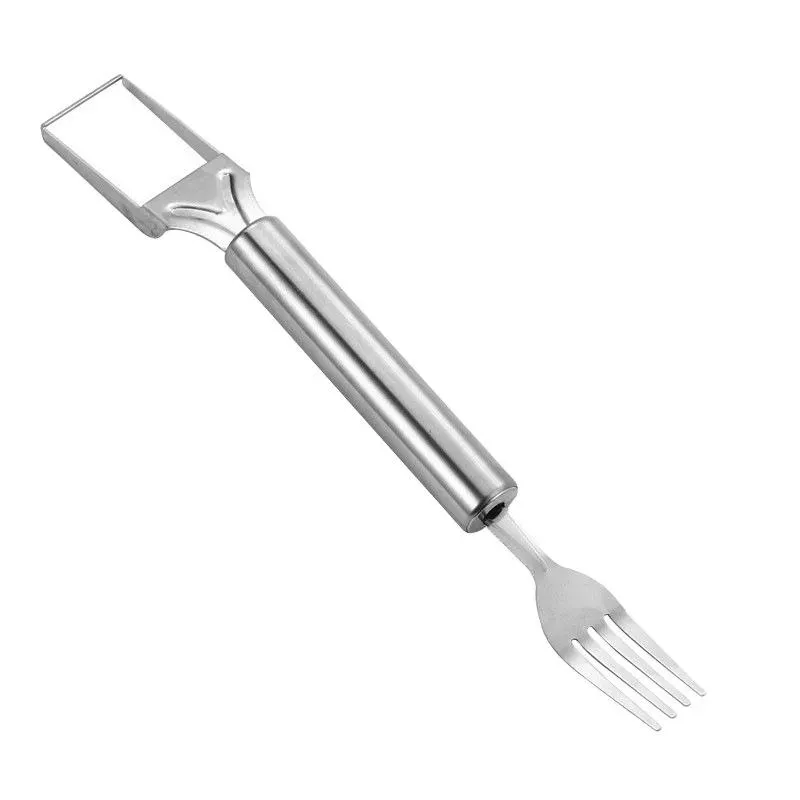 2-in-1 Stainless Steel Watermelon Slicer & Fork - Multi-functional Fruit Dicer