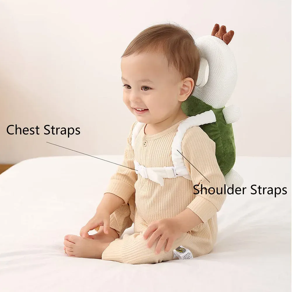 Protect Your Baby's Head! 👶 Breathable Anti-Fall Head Protection Backpack - Soft Safety Pillow for Learning to Walk & Crawl