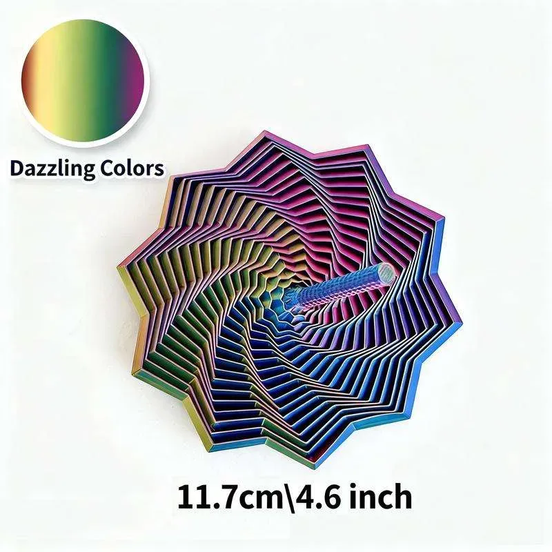 3D Printed Sensory Enhancement Fidget Spinner Star-Shaped Stress Relief Sensory Rotating Spiral Toy