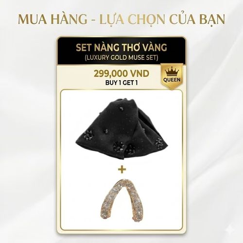 Tỏa Sáng Khí Chất Nữ Hoàng - Combo Phụ Kiện Tóc Đính Đá Cao Cấp