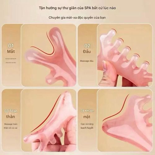 🔥MUA 1 TẶNG 1🔥 -  Lược Massage 4in1 - Cạo Gió Toàn Thân, Spa Tư Giãn Tại Nhà